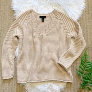 Forever 21 Cream Chunky Knit Sweater